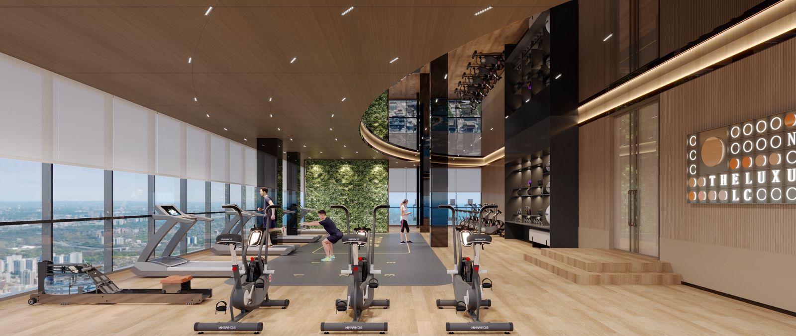 Top Floor Full Glass View Gym