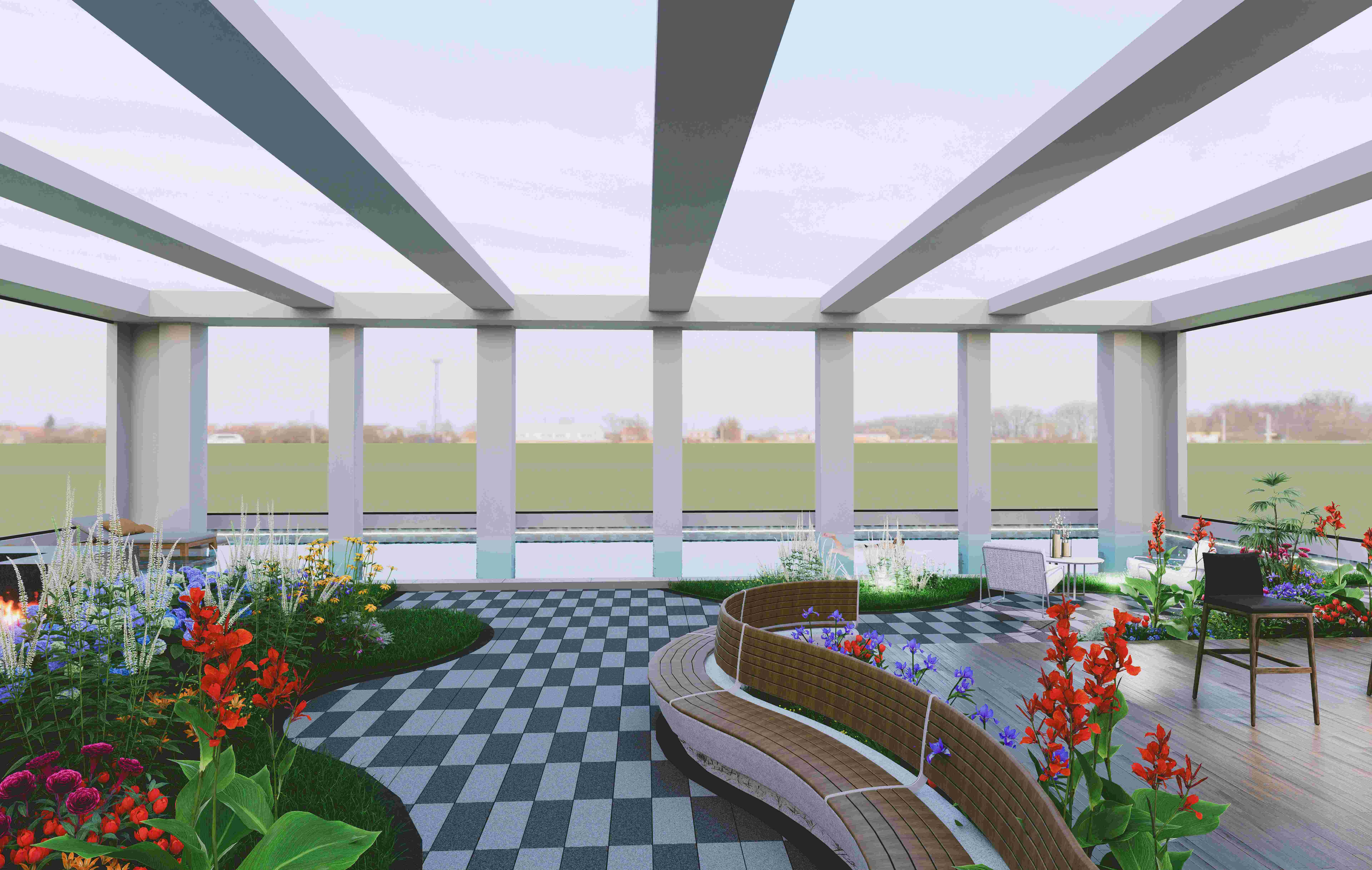 Rooftop Relaxing Area