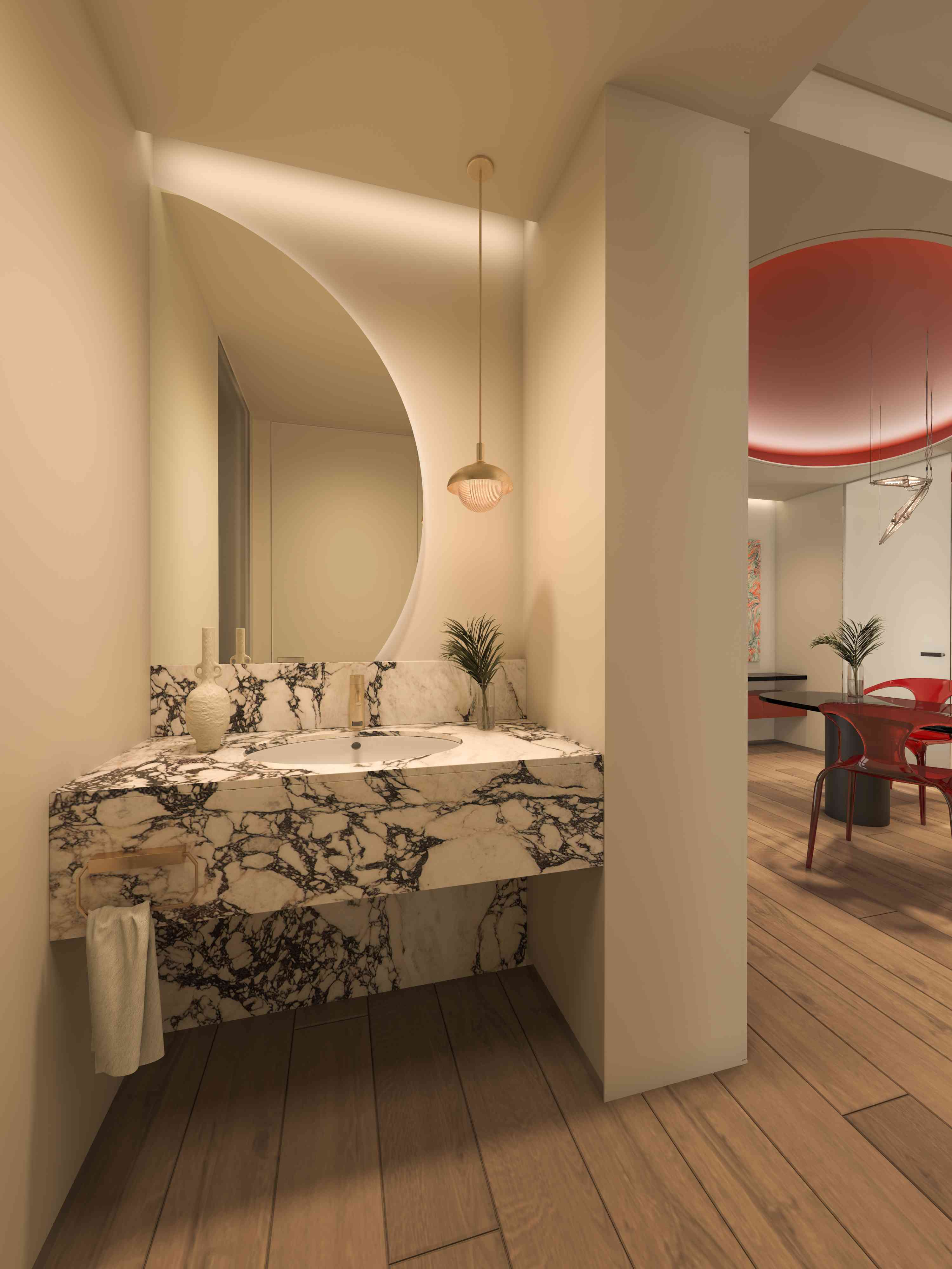 Two Bedroom Type B Living Room 5