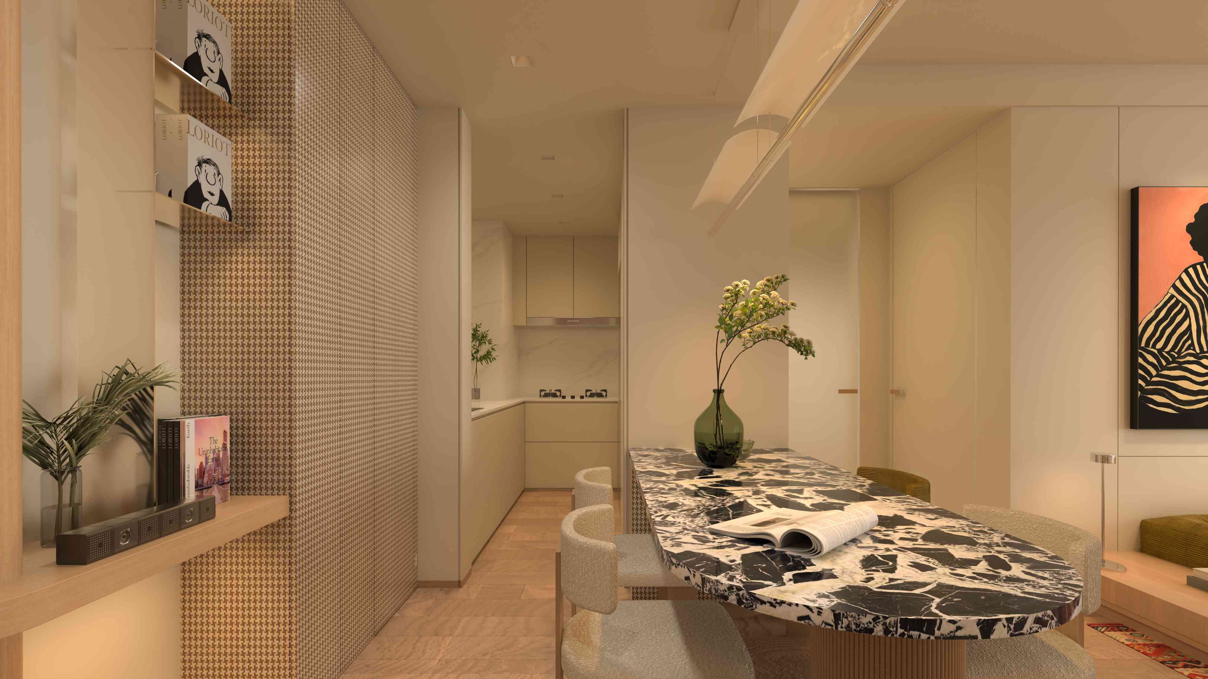 two Bedroom Type A Living Room 4